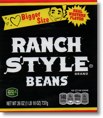 1 large can ranch beans
